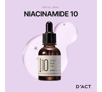 D'ACT Niacinamide 10 Ampoule Brightening - Siero ad alto dosaggio al 10% di niacinamide con derivato della vitamina C ed estratto di foglia di ortensia - Per tono della pelle uniforme, luminosità e