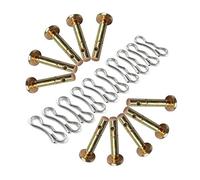 Dacvgog 10 Pezzi di di Sicurezza + 10 Pezzi di Coppiglie per Spazzaneve- 738-04124 e 714-04040 di Ricambio per Spazzaneve