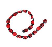 Dacvgog 20Pcs Perline in Vetro Perline in Vetro Rosso 15x10mm