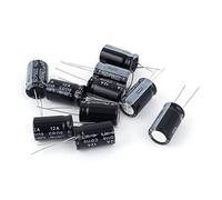 Dacvgog 25V 2200UF condensatore elettrolitico attraverso il foro in alluminio 13x20mm di 10 pezzi