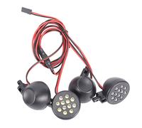 Dacvgog 4 LED Ricevitore Kit Shell di Plastica Fari Lotus per 1/5 BAJA Rovan Motor 5B RC Ricambi Auto Accessori