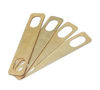 Dacvgog 4PCS Piastra Collo di Chitarra Guarnizione di Ricambio Accessori per Guarnizione di Rinforzo Cuneo Collo di Chitarra (Dorato)