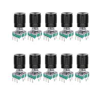 Dacvgog (7 Pin 20MM 10 PCS 360 Gradi EC11 Rotary Encoder Codice Potenziometro Digitale con Tappi