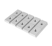 Dacvgog Dadi Scorrevole M8 T-Traccia Dadi A Scanalatura in Lega di Alluminio per Strumento di Falegnameria Fissaggio Slot per Viti 10 Pezzi