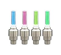 Dacvgog Luce per bicicletta senza batteria Mountain Road Bike Pneumatico della bicicletta Valvola della ruota raggi LED BL0157