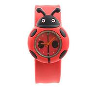 Dacvgog Orologio a coccinella in silicone adorabile, colore: rosso, rosso, striscia