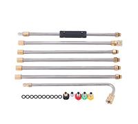 Dacvgog per la pulizia della lavatrice a pressione - aste di estensione, pulitore 'ugello della - 4000 5 punte, accessori per lavare finestre, lavatrice elettrica