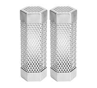 Dacvgog Tubo per Fumatori da 2 Pezzi Tubo per Fumatori Un da 6 Pollici per Griglia Un, Accessorio per Barbecue nel Acciaio Inossidabile per Griglie Un