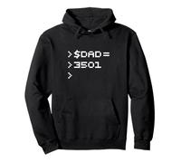Dad 8-Bit Hex Code Nerd Pixel Terminal Retro Felpa con Cappuccio