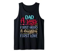 Dad A Sons First Hero A Daughters First Love Camicia Uomo papà Canotta