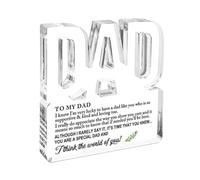 Dad Acrylic Sign, Thank You Letter Sign, Dad Keepsake Acrylic Display