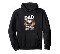 Dad Always Seasoned With Love, Speciale Famiglia Papà Padre D Felpa con Cappuccio