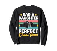 Dad and Daughter Perfect Chaos Team Funny Family Felpa