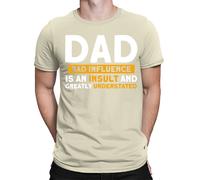 Dad Bad Influence Father Day T-Shirt Caring Dad Daddy Amazing Men T-Shirt #FD