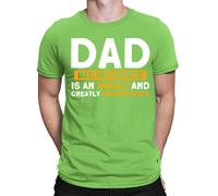 Dad Bad Influence Father Day T-Shirt Caring Dad Daddy Amazing Men T-Shirt #FD