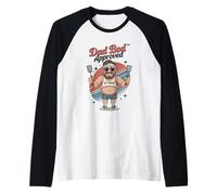 Dad Bod Champion - Spatola per barbecue con grafica divertente Maglia con Maniche Raglan