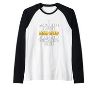 Dad Bod is My Type Funny Gag Fathers Day Costume Cute Dads Maglia con Maniche Raglan
