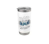 Dad By Day Gamer By Night Bicchiere termico in acciaio inox doppia parete