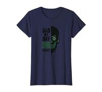 Dad by Day Zombie by Night: Regalo del Padre spettrale Maglietta, Donna, Navy, XL