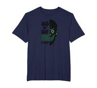 Dad by Day Zombie by Night: Regalo del Padre spettrale Maglietta, Uomo Taglie Grandi, Navy, 6X Tall