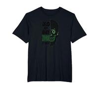 Dad by Day Zombie by Night: Regalo del Padre spettrale Maglietta, Uomo Taglie Grandi, Nero, 2X Tall