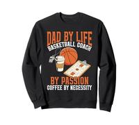 Dad By Life Design Coach di Passion Coffee Lover Felpa