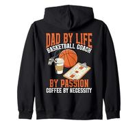 Dad By Life Design Coach di Passion Coffee Lover Felpa con Cappuccio