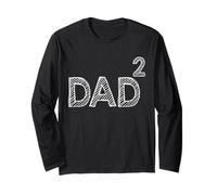 Dad² Divertente Matematica papà Squared Paternità Umorismo Maglia a Manica