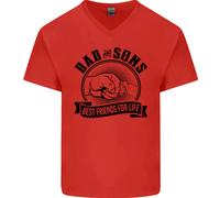 Dad E Figli Migliori Amici Maglietta In Cotone A V Per La Festa Del Papà