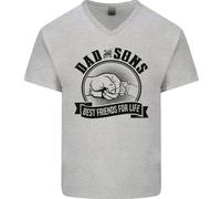 Dad E Figli Migliori Amici Maglietta In Cotone A V Per La Festa Del Papà