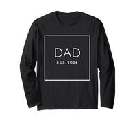 Dad Est. 2024, Per i nuovi padri, carattere bianco Maglia a Manica