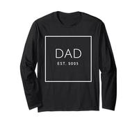 Dad Est. 2025, Per i nuovi padri, carattere bianco Maglia a Manica