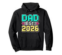 Dad EST 2026 Felpa con Cappuccio