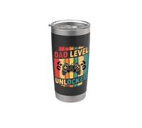 Dad Gamer Gaming First Time Dad Father Bicchiere termico in acciaio inox doppia parete