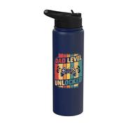 Dad Gamer Gaming First Time Dad Father Stainless Steel Insulated Water Bottle
