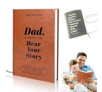 Dad,I Want to Hear Your Story: A Father's Guided Journal To Share His Life & His Love, un taccuino rilegato in pelle per papà, un ottimo regalo per la festa del papà