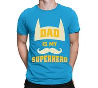 Dad Is Super Hero T-Shirt Best Dad In The World Caring Daddy Maglietta da uomo
