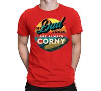 Dad Jokes Are Corny Fathers Day Gift for Best Dad Daddy Amazing Men T-Shirt #FD