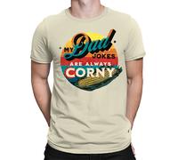 Dad Jokes Are Corny Fathers Day Gift for Best Dad Daddy Amazing Men T-Shirt #FD
