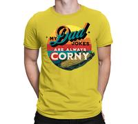 Dad Jokes Are Corny Fathers Day Gift for Best Dad Daddy Amazing Men T-Shirt #FD
