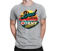 Dad Jokes Are Corny Fathers Day Gift for Best Dad Daddy Amazing Men T-Shirt #FD