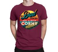 Dad Jokes Are Corny Fathers Day Gift for Best Dad Daddy Amazing Men T-Shirt #FD