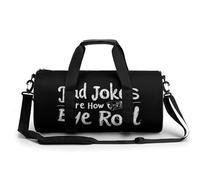 Dad Jokes are How Eye Roll - Borsone da palestra leggero da viaggio, Stile:, 17.7in/9in/9in
