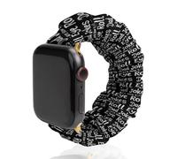 Dad Jokes Are How Eye Roll - Cinturino elastico compatibile con iWatch, divertente cinturino per smart watch per uomo e donna, 38 mm/40 mm, 42 mm/44 mm, 42mm/44mm, Poliestere, Nessuna pietra preziosa