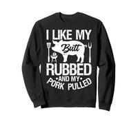 Dad Jokes Barbecue Smoking Carne Design Outfit Felpa