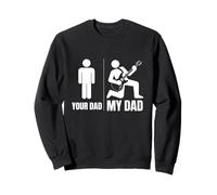Dad Jokes Funny Guitar Fathers Day Guitar Musician Guitarist Felpa