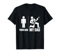 Dad Jokes Funny Guitar Fathers Day Guitar Musician Guitarist Maglietta
