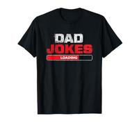 Dad Jokes Loading Funny Vintage Distressed Humor Tee Maglietta
