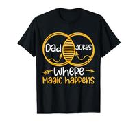Dad Jokes Where Magic Happens Maglietta con Stampa Grafica Economica