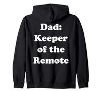 Dad: Keeper Of The Remote Funny Quote Funny Saying Felpa con Cappuccio
